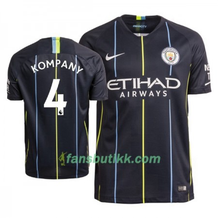 Fotballdrakt Manchester City Kompany 4 Bortetrøye 2018-2019 Kortermet